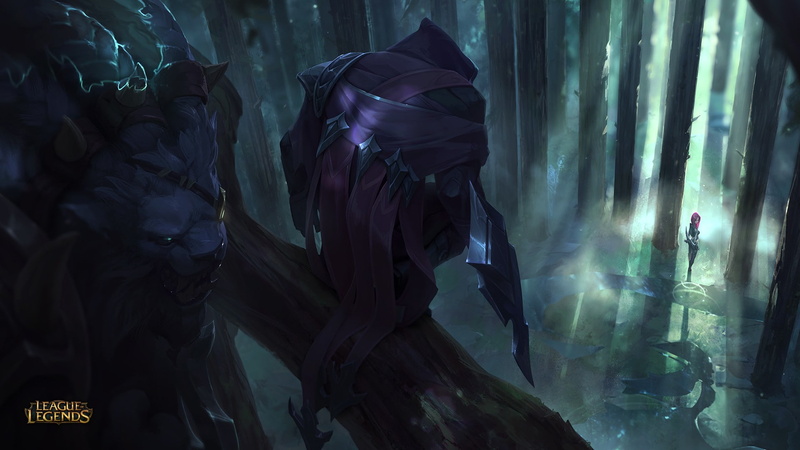 1080P, katarina (league of legends)  Talon (League of Legends)  Rengar  Summoners Rift  video games  League of Legends  forest