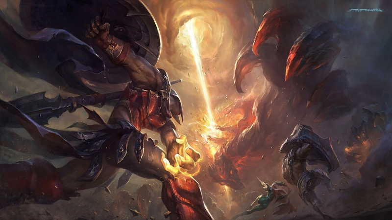 league of legends video games vayne braum deviantart shields spear pantheon league of legends baron nashor, 1080P