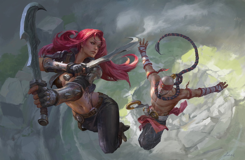 Video Game, Katarina (League Of Legends), Lee Sin (League Of Legends), 1080P, League Of Legends
