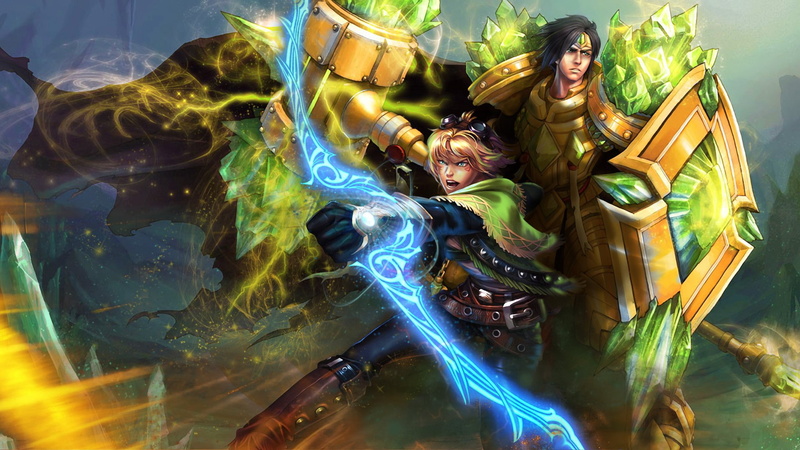 league, shields, legends, armor, gems, ezreal, taric, 1080P, magic, bows