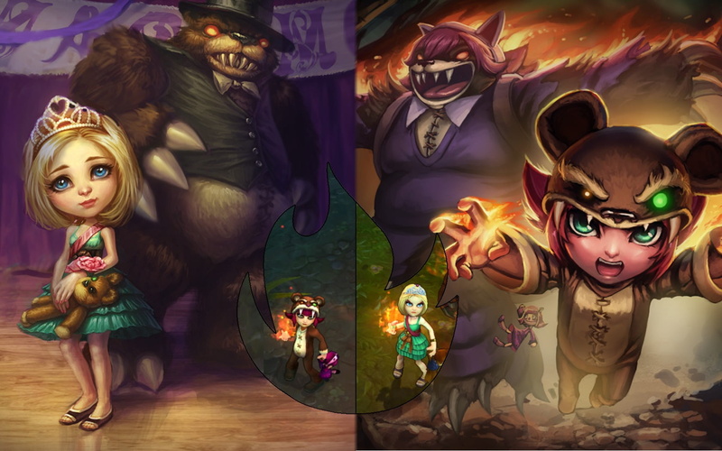 anime, League of Legends, 720P, art and craft, toy, illuminated, male likeness, variation, creativity, Annie (League of Legends), festival