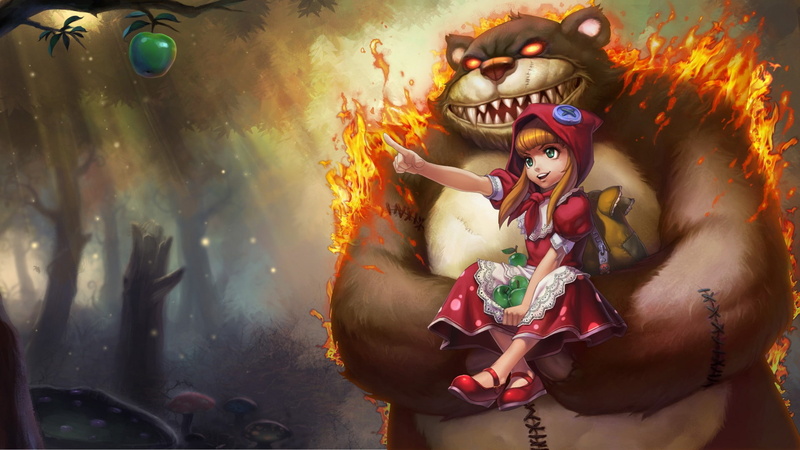 technology, legends, Video Games, apple, art, tibbers, x, League of Legends, league, artwork, 1080P, annie, video, games, apples, hd