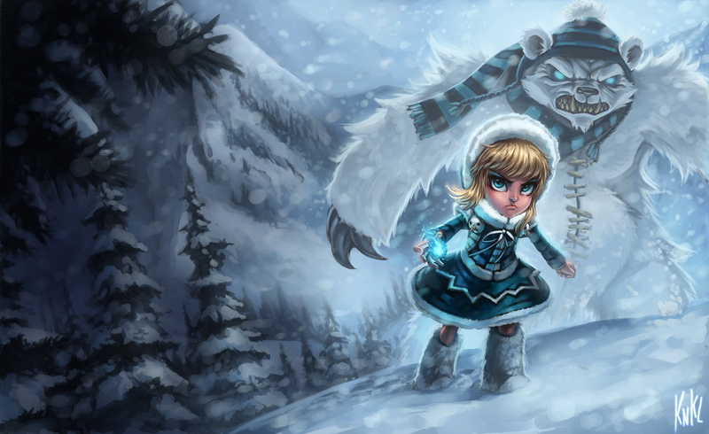 video, bears, snow, 1080P, annie, Video Games, games, animals, art, league, legends, x, hd