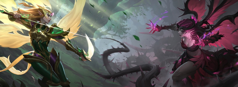 Video Game, Kayle (League Of Legends), Morgana (League Of Legends), League Of Legends, 4K