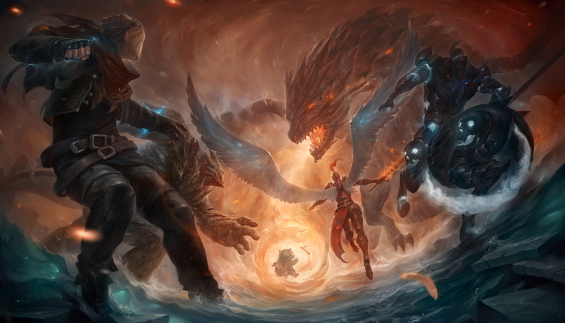 Ezreal (League Of Legends), Malphite (League of Legends), 5K, League Of Legends, Teemo (League Of Legends), Kayle (League Of Legends), Video Game, Hecarim