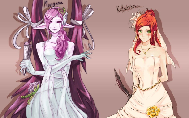 sculpture, art and craft, clothing, women, looking at camera, front view, male likeness, celebration, fashion, indoors, creativity, League of Legends, Morgana (League of Legends)