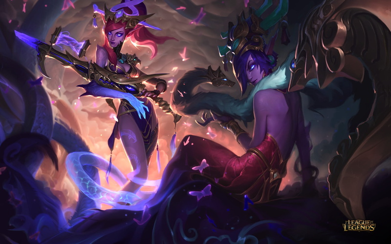 Caitlyn (League of Legends), Morgana (League of Legends), 1080P, League of Legends