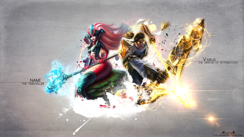 Varus (League Of Legends), Nami (League of Legends), League Of Legends, 1080P, Video Game