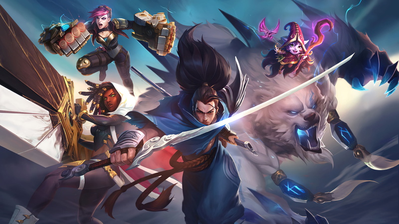 Vi, lulu, 4K, Yasuo (League of Legends), Senna (League of Legends), League of Legends, Volibear, 4K, Yasuo, Riot Games, senna