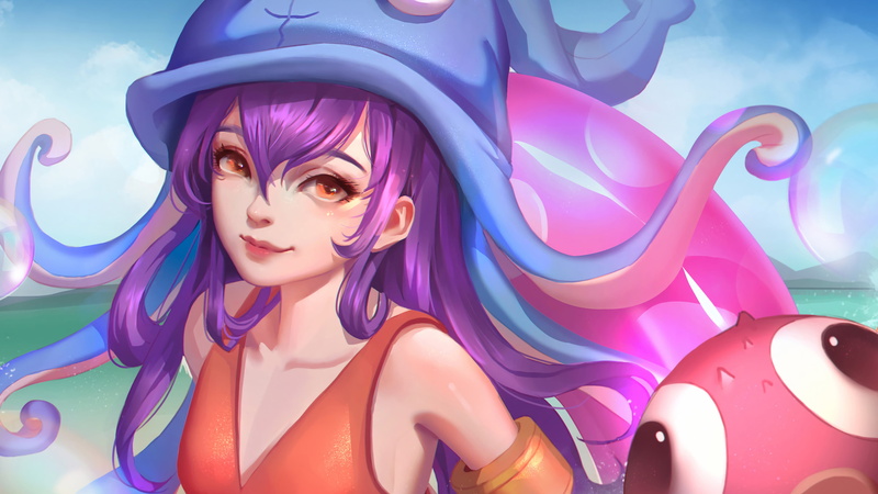 pool party, Lulu (League of Legends), League of Legends, 4K, lulu, video games