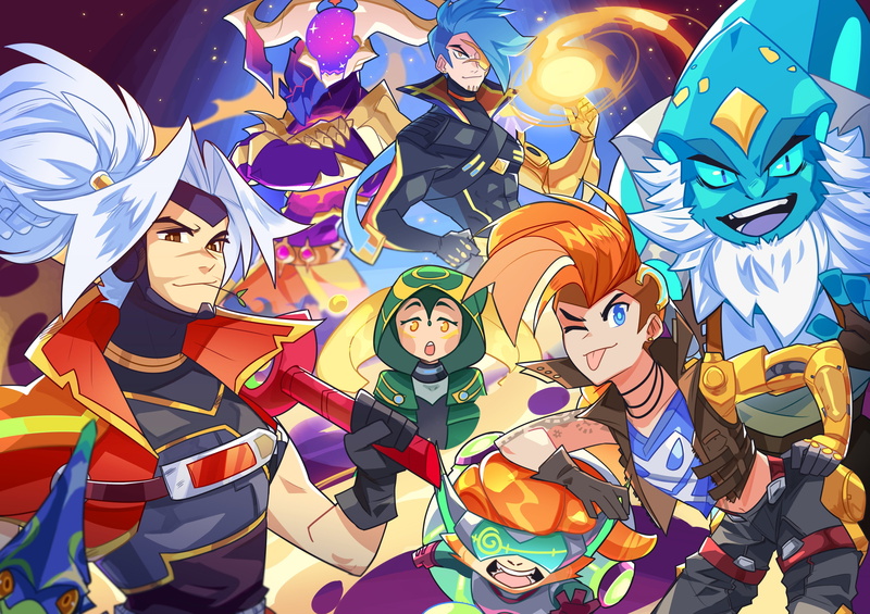 Yasuo (League of Legends), Kayn (League of Legends), digital art, League of Legends, Sona (League of Legends), Riot Games, fan art, illustration, Malphite (League of Legends)