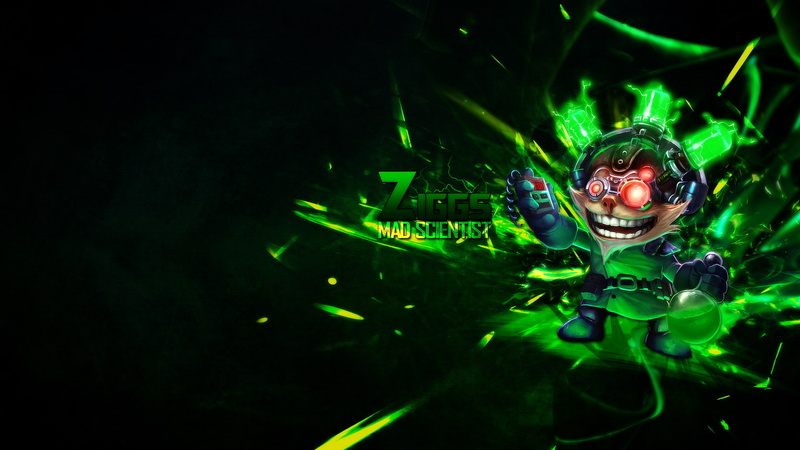 ziggs, 1080P, league, legends