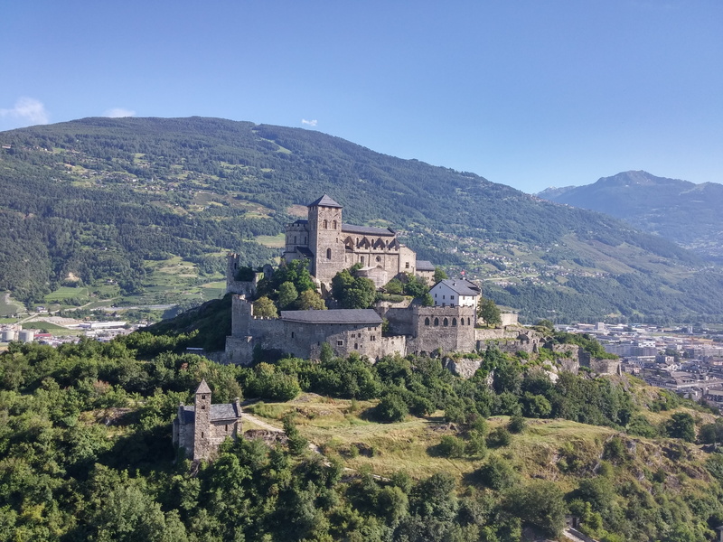 sky, land, mountain range, travel destinations, architecture, history, old, nature, religion, beauty in nature, outdoors, castle, scenics - nature, europe