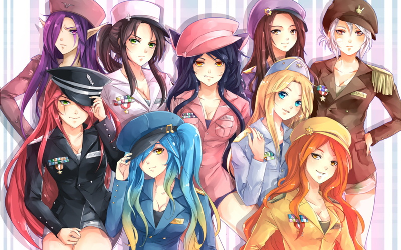 720P, Morgana, Lux, Caitlyn, Riven, Ahri, Leona, League Of Legends, Akali, Katarina, Sona