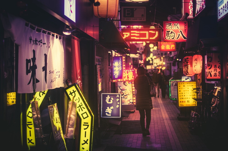 Japan, street, Masashi Wakui, night, 1080P