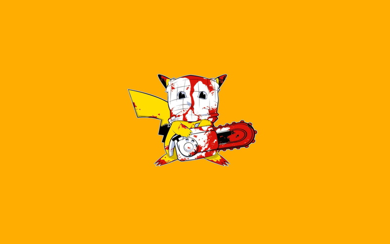 pokemon, orange, cartoon/comic, hd, pikachu, 720P, blood