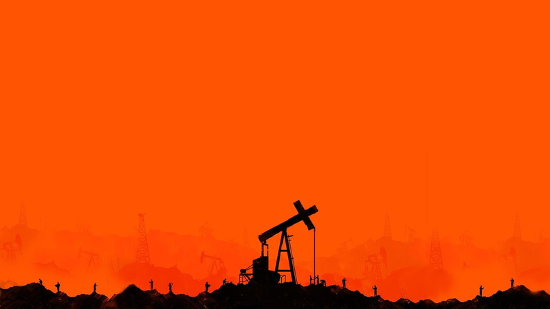 vehicles, industry, dusk, oil, orange color, oil pump, pump, power supply, There Will Be Blood, copy space, outdoors, sky, romantic sky, construction industry