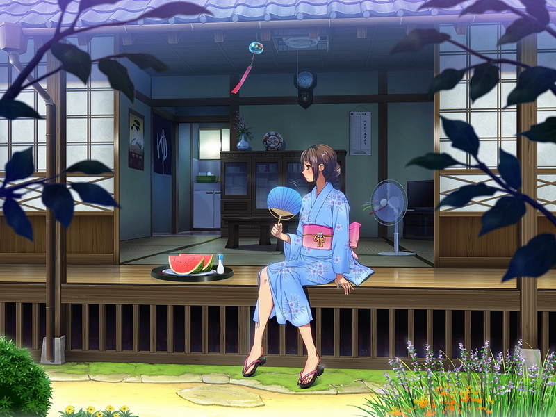 day, one person, kimono, young women, real people, front view, casual clothing, females, child, childhood, women, innocence, anime girls, standing, leisure activity
