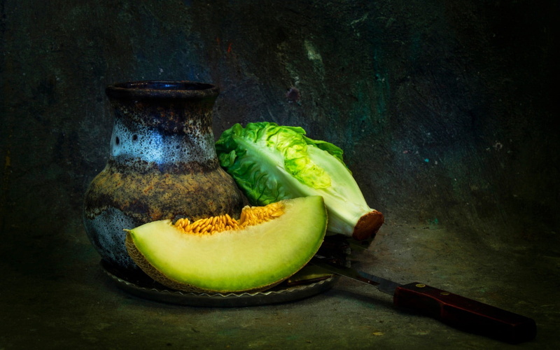 food, wellbeing, freshness, healthy eating, container, still life, slice, table, fruit, kitchen knife, wood - material, close-up, indoors, 720P, food and drink