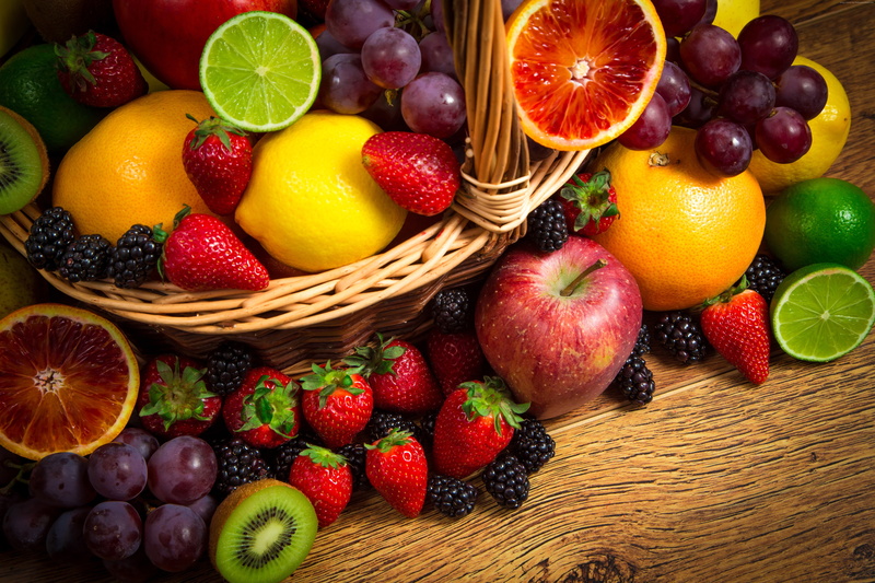 5K, food and drink, lime, freshness, container, basket, lemon, citrus fruit, orange - fruit, strawberry, orange color, berry fruit, choice, healthy eating