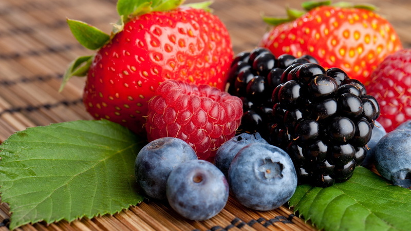 Berries, Blackberry, variety, Strawberry, Blueberry, 1080P, Raspberry