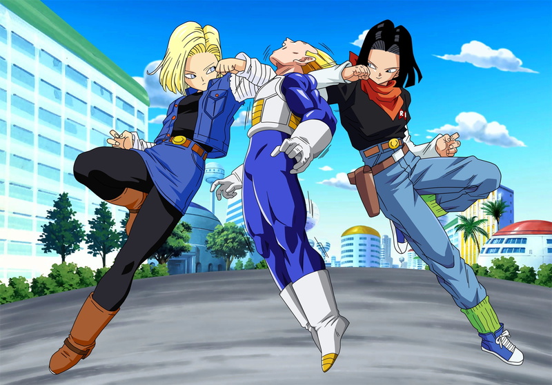 Vegeta, Dragon Ball, Android 18, Android 17, 2K, Dragon Ball Z