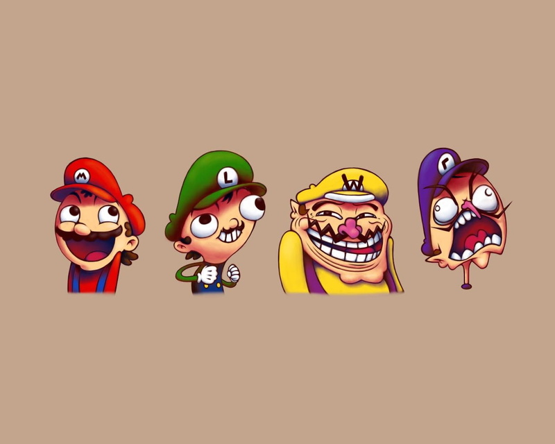 x, hd, bros, trolls, super, wario, Super Mario Bros., waluigi, art, video, alternative, luigi, 720P, games, Mario