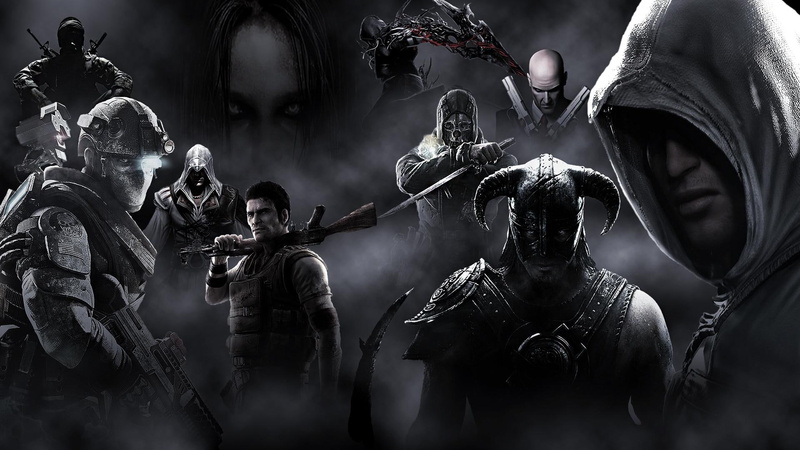 assassin, mix, hitman, games, video, skyrim, 1080P, farcry, gmae, characters, assorted