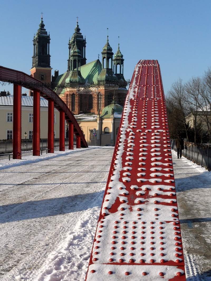 nature, 4K, built structure, monument, clear sky, direction, snow, architecture, building exterior, winter, spirituality, sunlight, travel destinations