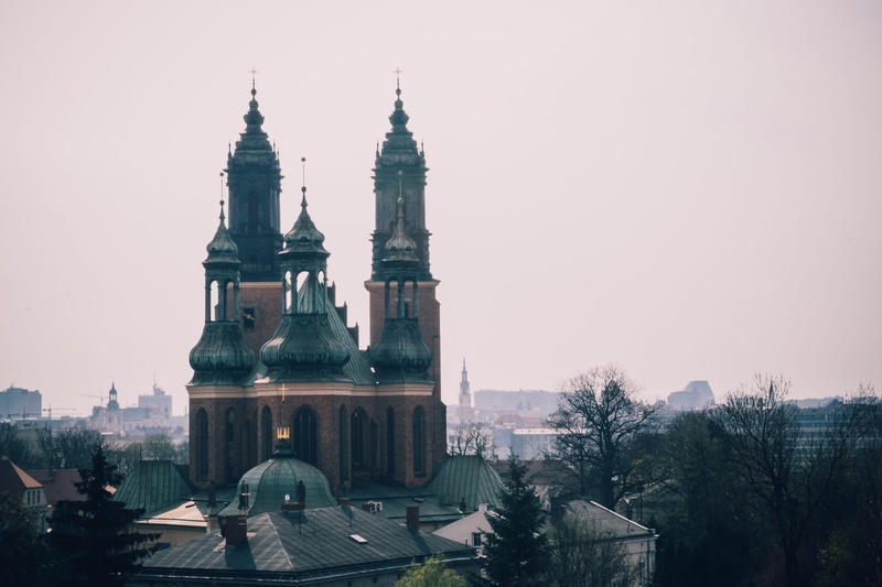 ostrów tumski, place of worship, tower, katedra, tree, travel, nature, poznan, костел, 4K, spire, belief, sky, travel destinations, built structure, religion