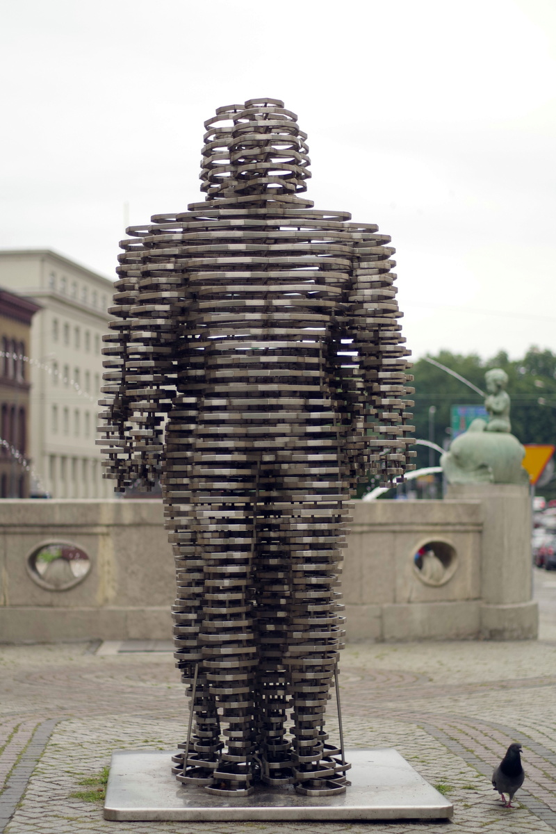 built structure, statue, street, poznan, representation, no people, architecture, creativity, city, building, human representation, nature, tour, male likeness