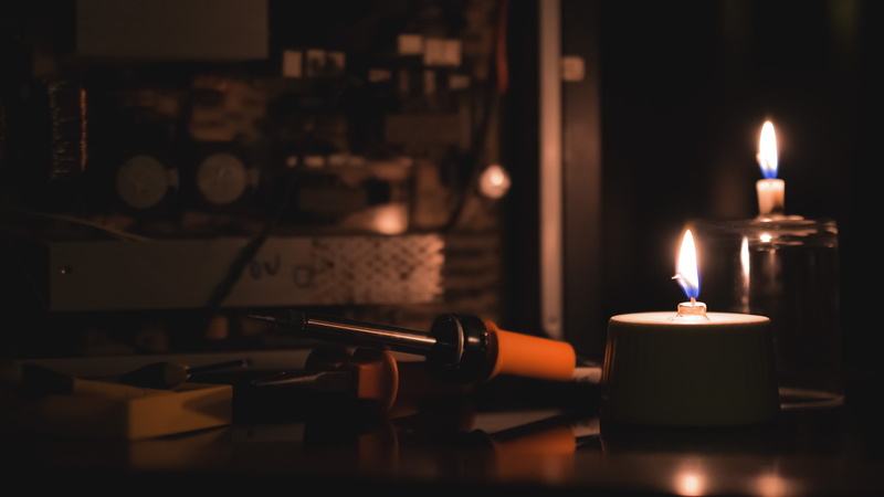 no people, focus on foreground, burning, lighting equipment, darkroom, selective focus, heat - temperature, fire - natural phenomenon, nature, candles