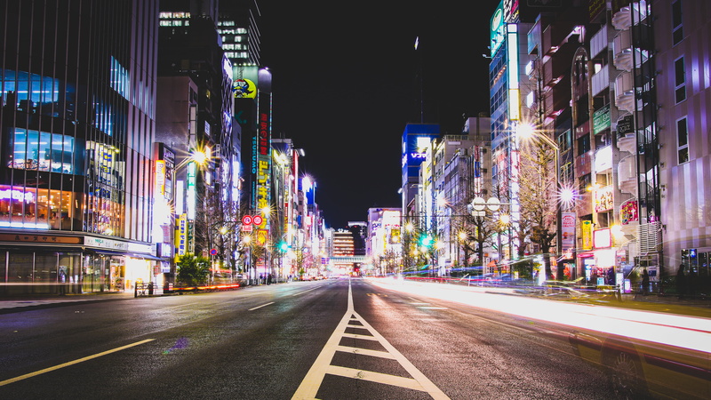 lightpaint, Akihabara, Japan, Tokyo, 5K