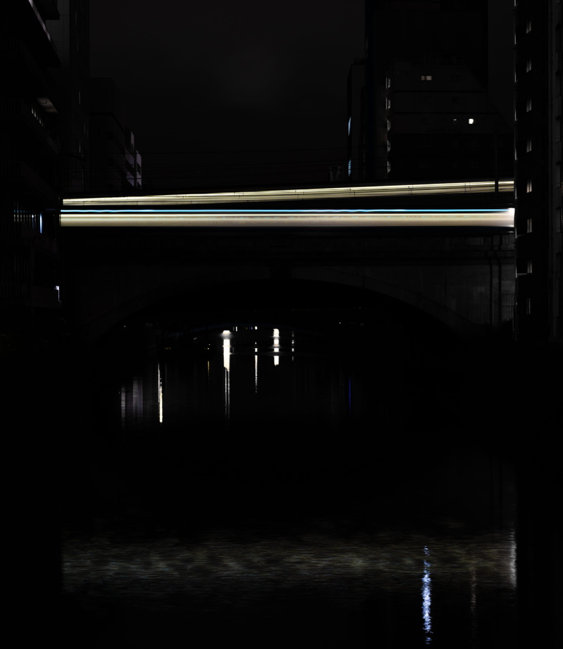 architectural column, built structure, waterfront, connection, light - natural phenomenon, indoors, city, akihabara, taitō, parking garage, 4K, illuminated