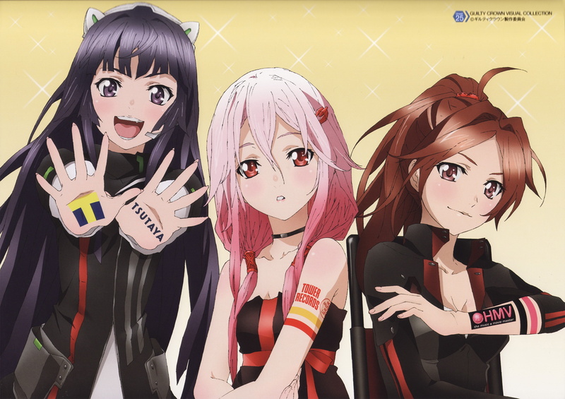 mask, Guilty Crown, women, hairstyle, portrait, looking at camera, celebration, anime girls, costume, arts culture and entertainment, 2K, disguise, representation