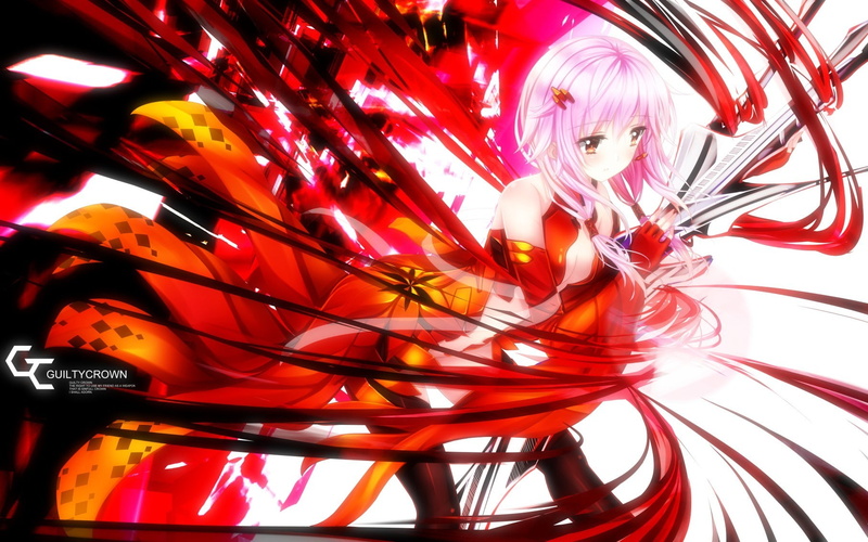 vulnerability, Guilty Crown, Yuzuriha Inori, indoors, still life, design, red, multi colored, close-up, pattern, flower, flowering plant, table, glass - material