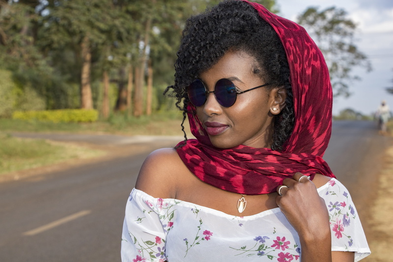 pose, person, casual clothing, sunglasses, headshot, front view, portrait, smile, beautiful woman, real people, road, 5K, day, adult, woman, close-up