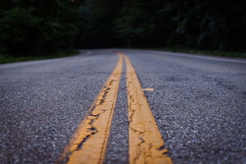 route, symbol, empty road, marking, gray, diminishing perspective, road marking, tree, photo, sign, transportation, perspective, tarmac, surface level