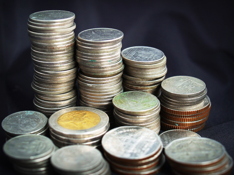 bank, foreign, credit, stack, money, siam, financial, studio shot, coins, isolated, arrangement, savings, investment, concepts, black background, finance and economy