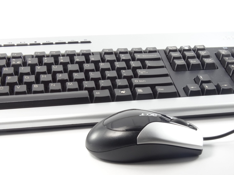 computer mouse, corded, indoors, connection, backspace, communication, workplace, table, no people, laptop, hardware, digital, keyboard, desk, white, computer part