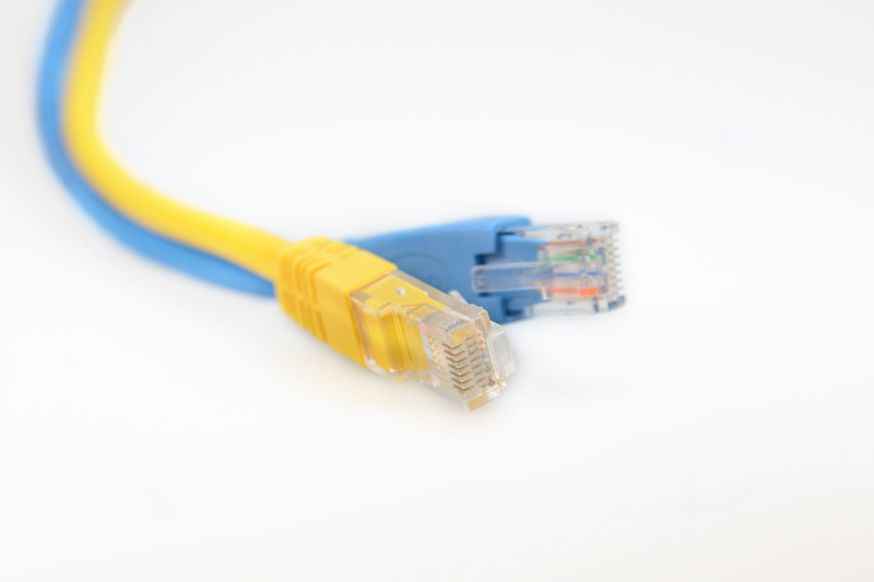 computer network, computer equipment, wired, network, telephone line, wireless technology, global communications, internet, white background, pair, indoors