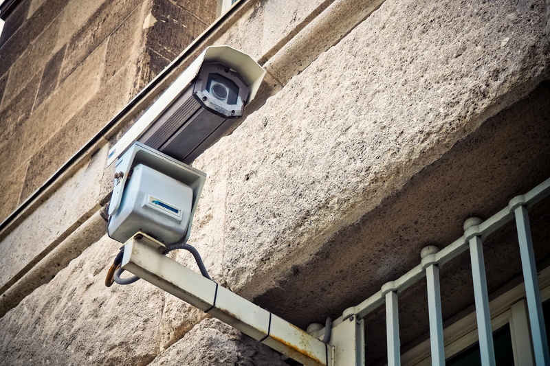 record, Camera, no people, facade, low angle view, watch, security, architecture, 4K, video camera, lens, air conditioner, state security, technology