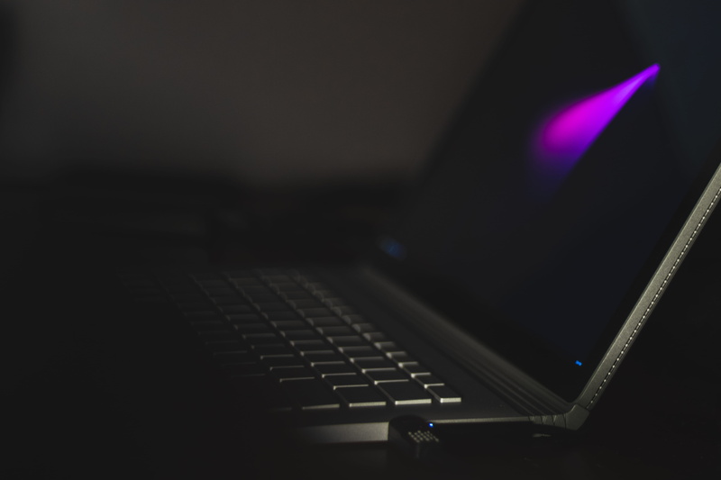 illuminated, dark, flash, usb, internet, human hand, attached, computer, keyboard, hand, night, people, Surface Book, computer equipment, arts culture and entertainment