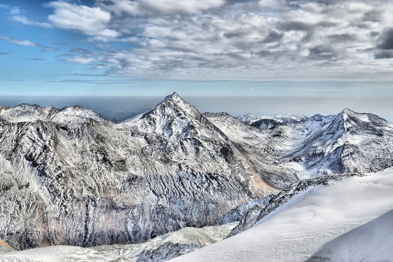 4K, mountain, idyllic, tranquility, clouds, mountain range, environment, nature, mood, scenics - nature, no people, cold temperature, fantasy, panorama