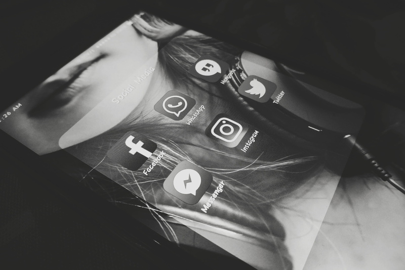 4K, show, twitter, monochrome, technology, black color, connection, indoors, close-up, messenger, social network, telephone, still life, camera - photographic equipment