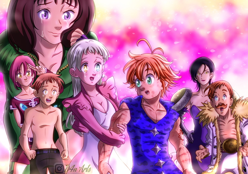 Anime, Gowther (The Seven Deadly Sins), The Seven Deadly Sins, King (The Seven Deadly Sins), Escanor (The Seven Deadly Sins), Merlin (The Seven Deadly Sins)