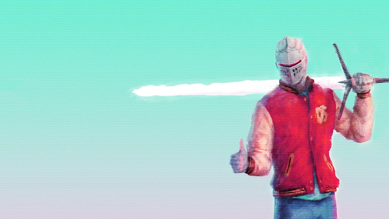 thumbs up, jacket, Retro style, Dark Souls, 1080P, Hotline Miami