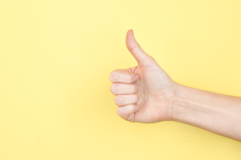 human hand, body part, studio shot, hand, human body part, 4K, thumbs up, close-up, gesturing, photo, indoors, limb, one person, thumb, human finger, colored background