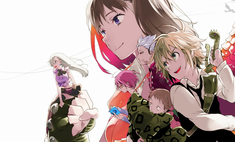 Nanatsu no Taizai, 1080P, meliodas, Diane (Sin of Envy), Ban, Fairy King Harlequin, Elizabeth Liones, Gowther ( Sin of Lust )