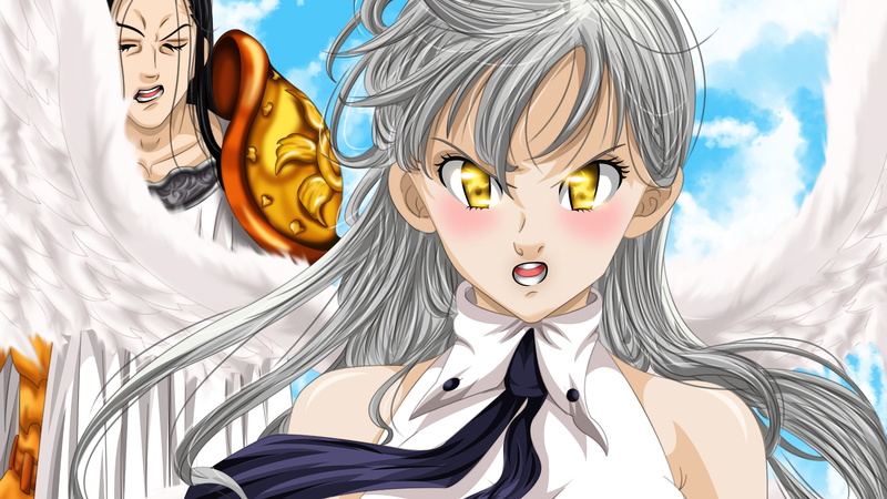 4K, Wings, Anime, Elizabeth Liones, The Seven Deadly Sins